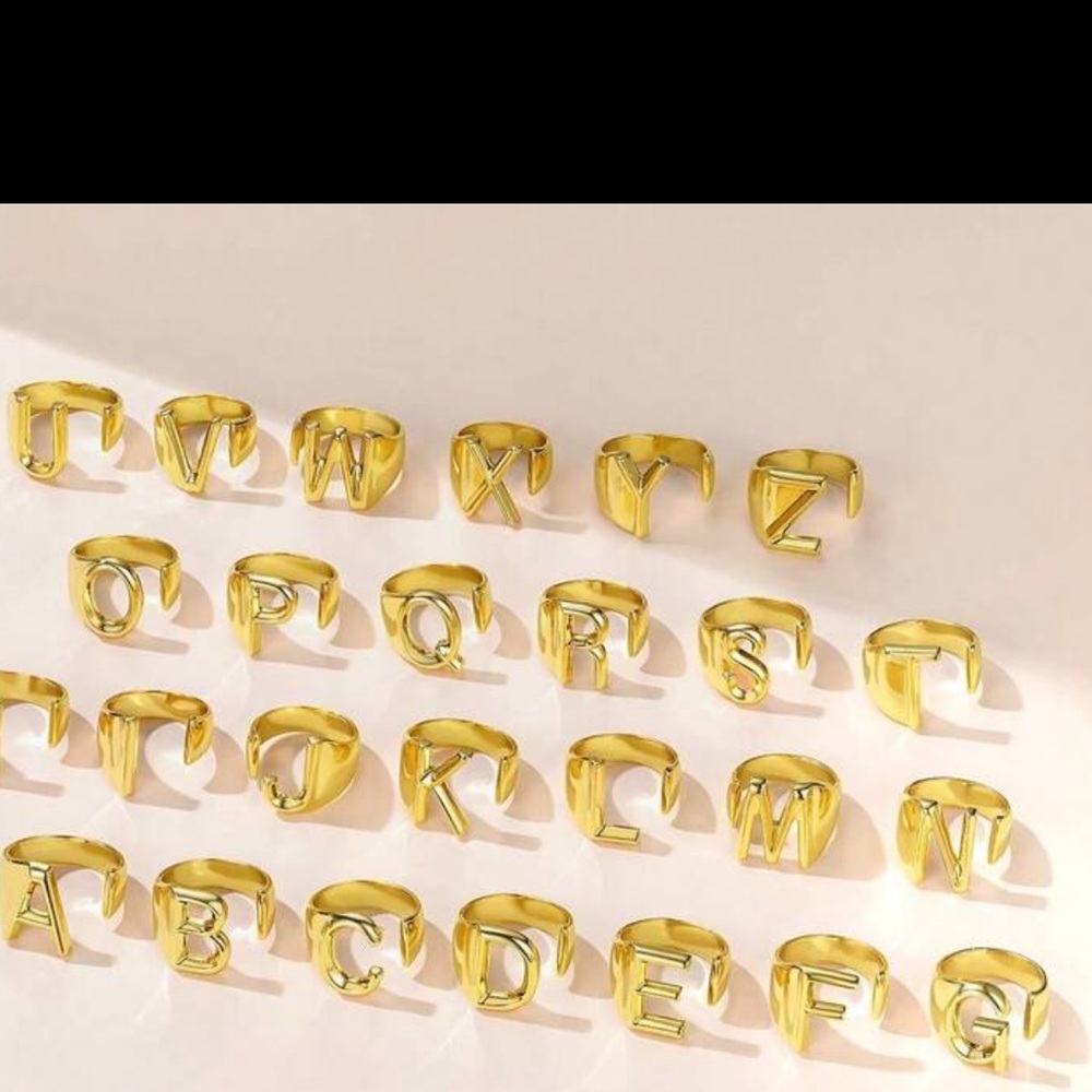 LETTER RING - Picture 2 of 6